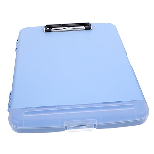 Dokumentenorganizer mit Klemmbrett Multifunktionale Aufbewahrungsbox für Büro und Zuhause Leicht aus Material Design Vielseitige Fächer zur Effektiven Organisation von OSALADI