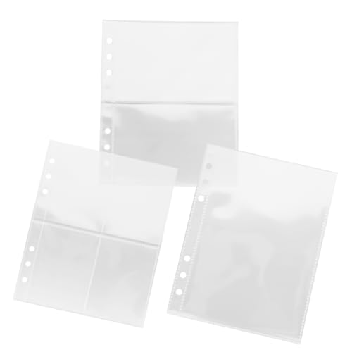 Foto Schutzhüllen Transparente Nachfüllseiten für Sammelkarten Doppelseitige Fotohüllen für Kartenalben und Fotobücher Je Album von OSALADI