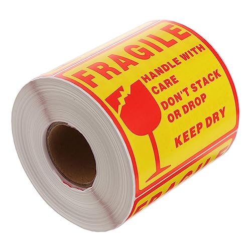 Fragile Warnaufkleber Selbstklebende Vorsicht Labels für Versandpakete für Empfindliche Sendungen von OSALADI