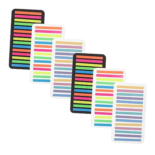 Haftmarker Tabs Farbige Indexstreifen für Notizen Dokumente Transparent Selbstklebend für Bürobedarf und Lernen Haftmarker Tabs Farbige Indexstreifen für Notizen Dokumente Transparent Selbstklebend für Bürobedarf und Lernen von OSALADI