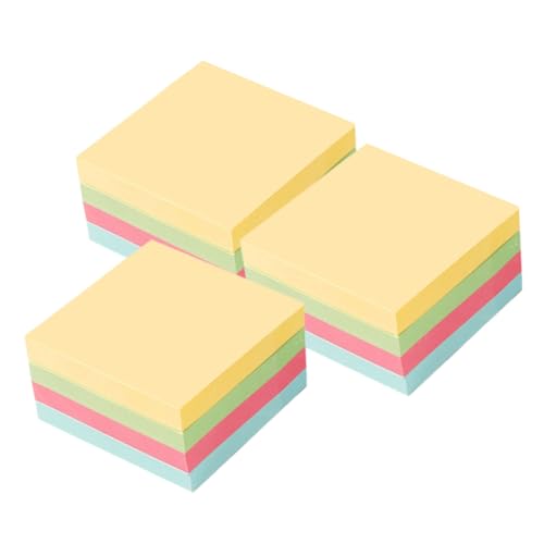 Haftnotizen Selbstklebende Notizblöcke für Büro und Schule Praktische Memo Pads Verschiedenen Vielseitig Einsetzbar und Stark Haftend von OSALADI