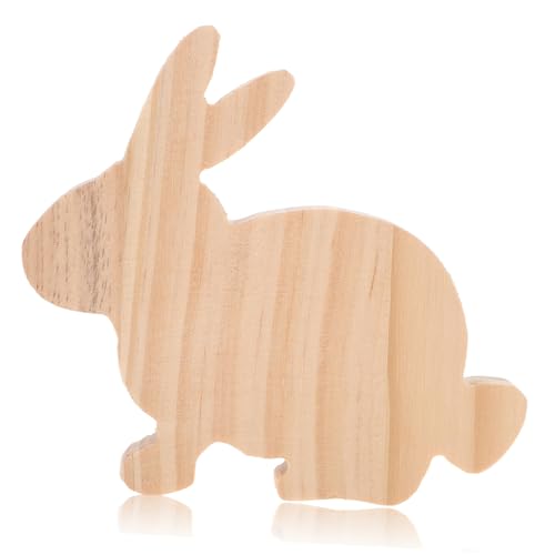 Hölzerner Kaninchenblock Holzdeko für Ostern Verzierung für Garten für Feiertage und Geburtstage Langlebiges Material Hölzerner Kaninchenblock Holzdeko für Ostern Verzierung für Garten für Feiertage und Geburtstage Langlebiges Material von OSALADI