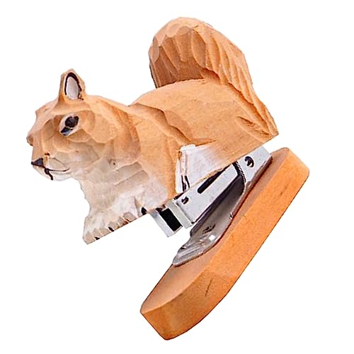 Holz Heftgerät Tierform Stapler für Büro und Schule Langlebig und Charmant Schreibwaren und Dekoration von OSALADI