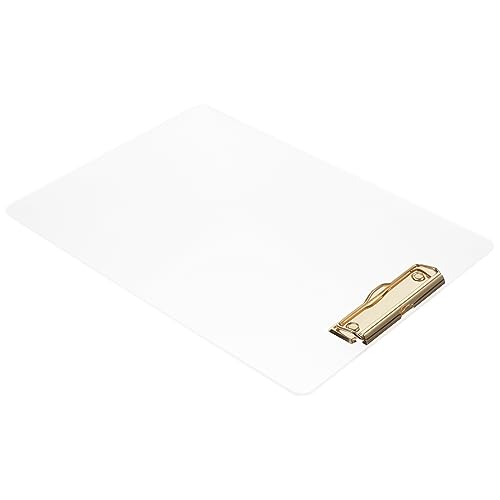 Klemmbrett Transparent Schreibbrett mit Metalklammern Praktische Dokumentenablage für Büro Schule und Veranstaltungen zur Organisation von Unterlagen und Papieren Klemmbrett Transparent Schreibbrett mit Metalklammern Praktische Dokumentenablage für Büro Schule und Veranstaltungen zur Organisation von Unterlagen und Papieren von OSALADI