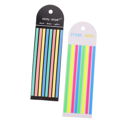 Lesezeichen Haftstreifen mit Fluoreszierenden Index Tabs Pastell und Makaronfarben Praktische Lesehilfen für Notizen und Wiederverwendbar und Langlebig von OSALADI