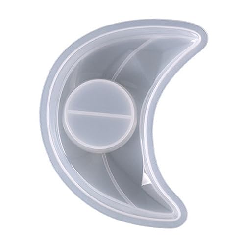 Mond Kerzenhalter Silikonform für Epoxidharz DIY Teelichthalter Gießform Langlebigem Silikon für Wohnkultur Verzierungen mit Harzpigmenten Mond Kerzenhalter Silikonform für Epoxidharz DIY Teelichthalter Gießform Langlebigem Silikon für Wohnkultur Verzierungen mit Harzpigmenten von OSALADI