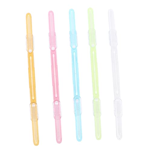 OSALADI 1 Bindemittel Aufbewahrung Büroklammern Loseblatt-Clips Pitch-Row Binderclip Losebuchungsclips Papierstift buchklammer bücher halter Klemme für Schnellhefter Papierclip Plastik von OSALADI