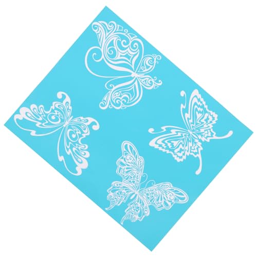 OSALADI 1 Blatt Selbstklebende Siebdruckschablone mit Schmetterlingsmuster Wiederverwendbare Diy Mesh Transfer Vorlage für Textile Malerei Heimdekoration und Kreative Bastelprojekte von OSALADI