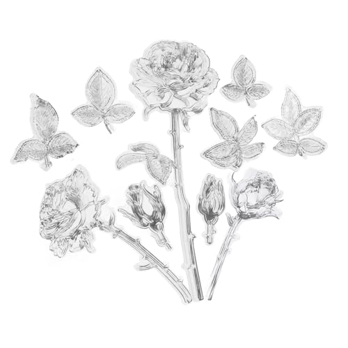 OSALADI 1 Blatt Transparenter Stempel Basteln Prägung Blumenstempel Scrapbooking Sammelalbum Name Bastelstempel für die Kartengestaltung Stempel für Tagebuch Kieselgel Weiß OSALADI 1 Blatt Transparenter Stempel Basteln Prägung Blumenstempel Scrapbooking Sammelalbum Name Bastelstempel für die Kartengestaltung Stempel für Tagebuch Kieselgel Weiß von OSALADI