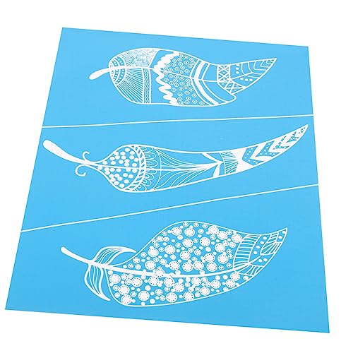 OSALADI 1 Blatt Wiederverwendbare Siebdruckschablone mit Kleber Waschbare Mesh Schablone für Diy Kunsthandwerk Kreative Muster Langlebig und Praktisch für Dekorationen und Bastelprojekte OSALADI 1 Blatt Wiederverwendbare Siebdruckschablone mit Kleber Waschbare Mesh Schablone für Diy Kunsthandwerk Kreative Muster Langlebig und Praktisch für Dekorationen und Bastelprojekte von OSALADI