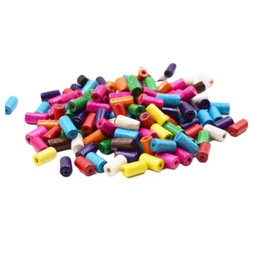 OSALADI 1 Packung Bunte Holzperlen Zylindrische Bastelperlen für Diy Schmuckherstellung und Heimdekoration ca Mischfarben Kreative Zubehörteile für Bastelfans OSALADI 1 Packung Bunte Holzperlen Zylindrische Bastelperlen für Diy Schmuckherstellung und Heimdekoration ca Mischfarben Kreative Zubehörteile für Bastelfans von OSALADI