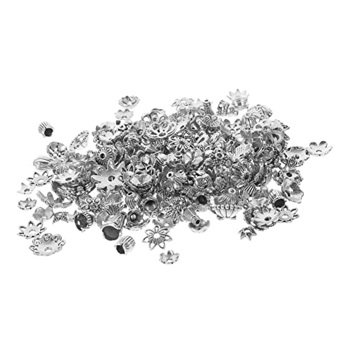 OSALADI 1 Packung Tibetischer Silberblumenhutschmuck Reiz Perlen Für Die Herstellung Von Armbändern Halskette Armbandperlen Perlen Für Schmuckhersteller Armband Lose Perlen Legierung von OSALADI