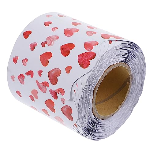 OSALADI 1 Rolle Aufkleber Mit Gewellter Grenze Pastell Aufkleber Für Bulletin-ränder Visionstafel Streamer Willkommen Schwarze Tafelränder Weihnachtsaufkleber Pinnwand-grenzen Zu Papier von OSALADI