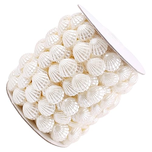 OSALADI 1 Rolle Beaded Curtain Kunstperlen Imitation von Muscheln für Diy Schmuck Hochzeitsdeko Langlebig Vielseitig Einsetzbar für Bastelprojekte von OSALADI