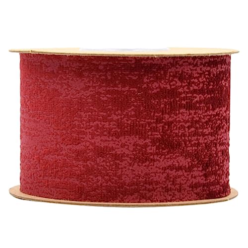 OSALADI 1 Rolle Blumen und Geschenkverpackungsmaterialien Schwarzes Band rotes Band zum Einwickeln Fiesta-Party-Dekorationen Stoff Partydekoration Handwerk Verpackungsband von OSALADI
