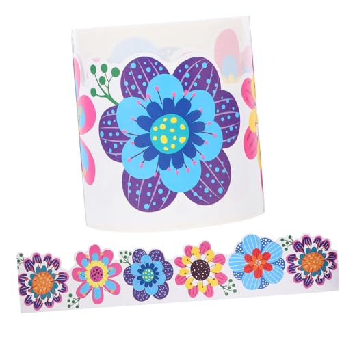 OSALADI 1 Rolle Blumendekorative Aufkleber Grenzpapier Tafel zum Schulbulletin -Brett Schwarzes Brett Klassenzimmer Planke Bulletin-Zubehör auswechselbare Randleiste PVC selbstklebend OSALADI 1 Rolle Blumendekorative Aufkleber Grenzpapier Tafel zum Schulbulletin -Brett Schwarzes Brett Klassenzimmer Planke Bulletin-Zubehör auswechselbare Randleiste PVC selbstklebend von OSALADI