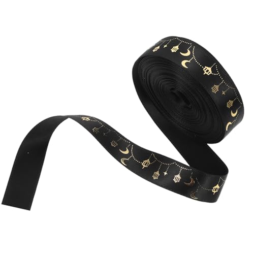 OSALADI 1 Rolle Bogenband Dekoratives Blumenband Geschenkband Zum Geburtstag Kränze, Die Bänder Einwickeln Mondsternband Band Für Bogenbau Diy-bastelband Wickelband Black Polyester OSALADI 1 Rolle Bogenband Dekoratives Blumenband Geschenkband Zum Geburtstag Kränze, Die Bänder Einwickeln Mondsternband Band Für Bogenbau Diy-bastelband Wickelband Black Polyester von OSALADI
