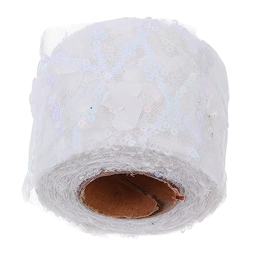 OSALADI 1 Rolle Breites Dünnes Organza Ribbon mit Pailletten DIY Geschenkband für Kleidung Schuhe und Dekoration für Hochzeiten und Handarbeiten OSALADI 1 Rolle Breites Dünnes Organza Ribbon mit Pailletten DIY Geschenkband für Kleidung Schuhe und Dekoration für Hochzeiten und Handarbeiten von OSALADI