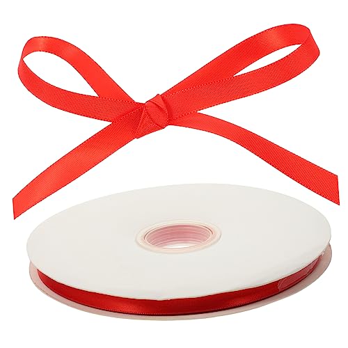 OSALADI 1 Rolle Breites Geschenkband Rot Hochwertiges Strapazierfähiges Verpackungsband für Handarbeiten und Dekoration für Partys Hochzeiten und Feiertage Yards pro Rolle von OSALADI