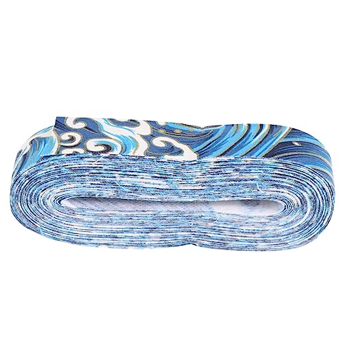 OSALADI 1 Rolle Bunt Bedrucktes Baumwollband Yards für DIY Bastelprojekte Hochzeitsdeko Schmuckherstellung und Geschenkbänder Langlebig und Vielseitig Einsetzbar Blau OSALADI 1 Rolle Bunt Bedrucktes Baumwollband Yards für DIY Bastelprojekte Hochzeitsdeko Schmuckherstellung und Geschenkbänder Langlebig und Vielseitig Einsetzbar Blau von OSALADI