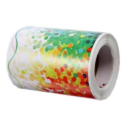 OSALADI 1 Rolle Bunte Selbstklebende Randaufkleber für Pinnwände Wellenrand Design zur Gestaltung von Klassenzimmern für Festliche Anlässe von OSALADI