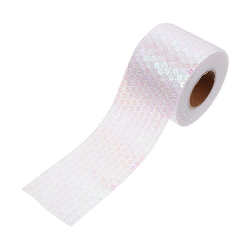 OSALADI 1 Rolle DIY Paillettenband für Haarschleifen und Bastelarbeiten Robust und Langlebig für Dekorationen und Geschenkverpackungen Vielseitig Einsetzbar Leicht und Platzsparend von OSALADI
