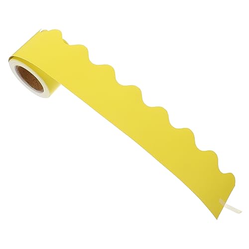 OSALADI 1 Rolle Dekorative Bordüren für Pinnwände Gelbes Rollband für Klassenzimmer und Büro Einfach Anzubringen für Kreative Displays und Festliche Dekorationen OSALADI 1 Rolle Dekorative Bordüren für Pinnwände Gelbes Rollband für Klassenzimmer und Büro Einfach Anzubringen für Kreative Displays und Festliche Dekorationen von OSALADI