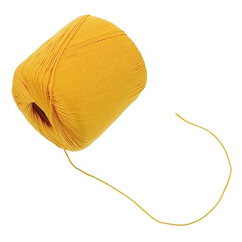 OSALADI 1 Rolle Diy Häkelbaumwolle Gelb Baumwollgarn für Handarbeiten Flexibel und Strapazierfähig zum Stricken und Häkeln von Kreativen Projekten von OSALADI