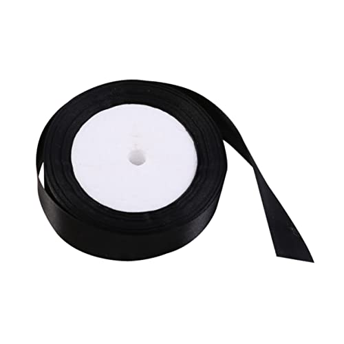 OSALADI 1 Rolle Doppelseitiges Satinband Geschenkband für Partydekoration Bastelprojekte Hochzeit Geburtstagsgeschenke Yards Schwarz für Einladungen Blumensträuße Dekorationen ohne Falten OSALADI 1 Rolle Doppelseitiges Satinband Geschenkband für Partydekoration Bastelprojekte Hochzeit Geburtstagsgeschenke Yards Schwarz für Einladungen Blumensträuße Dekorationen ohne Falten von OSALADI