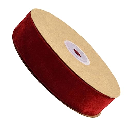 OSALADI 1 Rolle Geschenkverpackungsband ribbon bandfeile halsketten geschenksband Geschenkband für Weihnachten Geschenkband für Ostern Samtband Wickelband dünn Stoff Band zum Verpacken rot OSALADI 1 Rolle Geschenkverpackungsband ribbon bandfeile halsketten geschenksband Geschenkband für Weihnachten Geschenkband für Ostern Samtband Wickelband dünn Stoff Band zum Verpacken rot von OSALADI