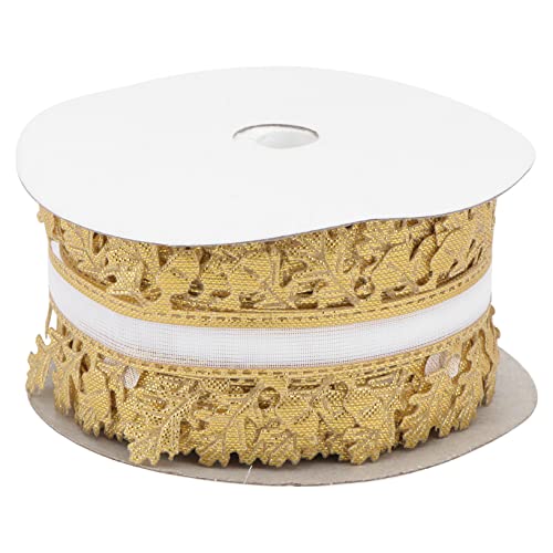 OSALADI 1 Rolle Girlanden für die Dekoration Bausatz Party Schleife Wanddekoration Haarband dekobänder Spitzenband DIY-Kranzzubehör dekoratives Prägeband Girlande Zubehör Polyester Golden OSALADI 1 Rolle Girlanden für die Dekoration Bausatz Party Schleife Wanddekoration Haarband dekobänder Spitzenband DIY-Kranzzubehör dekoratives Prägeband Girlande Zubehör Polyester Golden von OSALADI