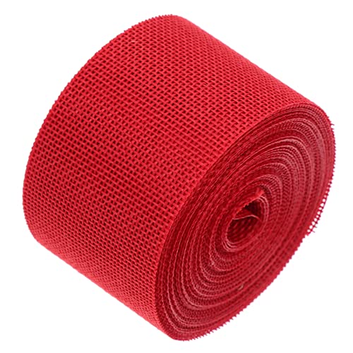 OSALADI 1 Rolle Gurtbandimitat aus Leinen Sackleinen goldenes Geschenkband Dekorationen Band zum Verpacken seidenband ribbon geschenkeband Festival-Party-Bänder Banddekor betäuben rot OSALADI 1 Rolle Gurtbandimitat aus Leinen Sackleinen goldenes Geschenkband Dekorationen Band zum Verpacken seidenband ribbon geschenkeband Festival-Party-Bänder Banddekor betäuben rot von OSALADI