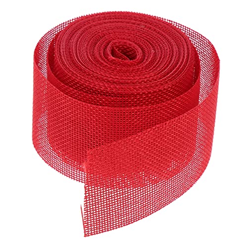 OSALADI 1 Rolle Gurtbandimitat aus Leinen seidenband ribbon party decoration Blumenband seidenbänder Weihnachtsband farbiges Band Stoff mehrfarbig Hanfband Bänder für Handwerk betäuben rot OSALADI 1 Rolle Gurtbandimitat aus Leinen seidenband ribbon party decoration Blumenband seidenbänder Weihnachtsband farbiges Band Stoff mehrfarbig Hanfband Bänder für Handwerk betäuben rot von OSALADI