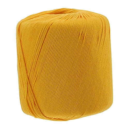 OSALADI 1 Rolle Handmade Baumwollgarn für Diy Handarbeiten Gelb Flexibles Knüpf und Häkelgarn für Bastelprojekte Schmuckherstellung Heimdekoration Bead Arbeiten und Mehr von OSALADI
