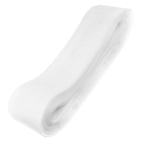 OSALADI 1 Rolle Kleid Dekoration Accessoire zum Trimmen von Kleidern Hochzeitskleid trimmen Hochzeits-Kopfbedeckung aus elastischer Gazebesatz Kleidungsmaterialien Polyester Weiß OSALADI 1 Rolle Kleid Dekoration Accessoire zum Trimmen von Kleidern Hochzeitskleid trimmen Hochzeits-Kopfbedeckung aus elastischer Gazebesatz Kleidungsmaterialien Polyester Weiß von OSALADI