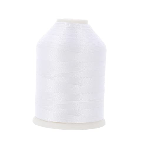 OSALADI 1 Rolle Leuchtendes Stickgarn Stickerei Nähmaschine Fäden Rot Nähzubehör Bequemer Nähfaden Multifunktions-stickgarn Multifunktions-nähgarn Polyester Weiß von OSALADI