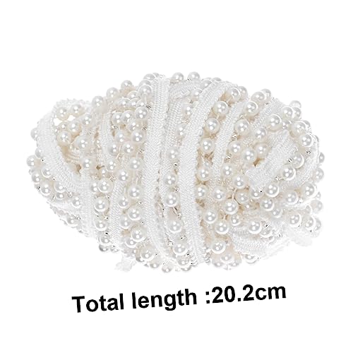 OSALADI 1 Rolle Perlenbesatz Stoffband Yards Diy Dekorationsband für Kleidung Hüte Taschen Mehr Weiß für Schmuck Hochzeitsdekorationen Bastelprojekte OSALADI 1 Rolle Perlenbesatz Stoffband Yards Diy Dekorationsband für Kleidung Hüte Taschen Mehr Weiß für Schmuck Hochzeitsdekorationen Bastelprojekte von OSALADI