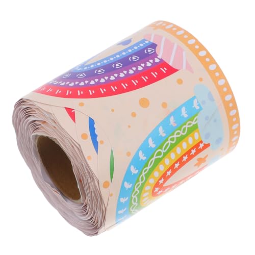 OSALADI 1 Rolle Regenbogenrandpapier Klassenzimmerdekor Bulletin -Brettverkleidung Schultafelgrenzen im Klassenzimmer Pinnwand Dekorationen Klassenzimmer Grenze beschichtetes Papier von OSALADI