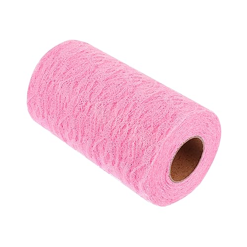 OSALADI 1 Rolle Rosenmuster Spitzenband Elegantes Dekoband für Diy Projekte Hochzeiten und Tischdecken Vielseitige Verwendung für Bekleidung und Bastelarbeiten Rosa von OSALADI