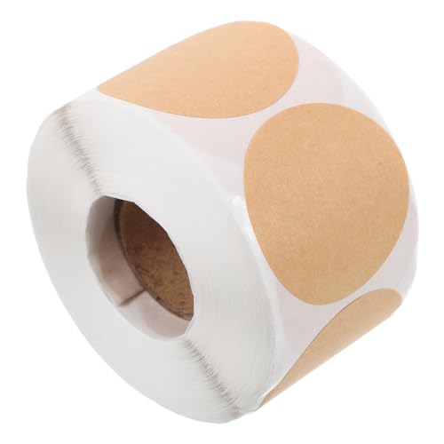 OSALADI 1 Rolle Runde Beschriftbare Klebeetiketten Selbstklebende Klassifizierungsaufkleber für Namensschilder Leere Etiketten für Büro Zuhause und Veranstaltungen von OSALADI