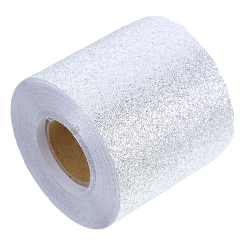 OSALADI 1 Rolle Tafel-Rand-Aufkleber deko Schultafelgrenzen im Klassenzimmer Aufkleber für den Rand des Klassenzimmers Tafelrandaufkleber Festivalbedarf abnehmbare Bordüre Papier Silver von OSALADI