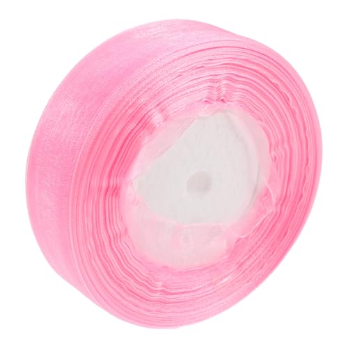 OSALADI 1 Rolle Verpackungsband Valentinstag Band Bastelbänder Einwickeln Frühlingsblumenband Organza-satinband Bandhalsband Tüllband Valentinsband Valentinstag-satinband Chiffon Rosa OSALADI 1 Rolle Verpackungsband Valentinstag Band Bastelbänder Einwickeln Frühlingsblumenband Organza-satinband Bandhalsband Tüllband Valentinsband Valentinstag-satinband Chiffon Rosa von OSALADI