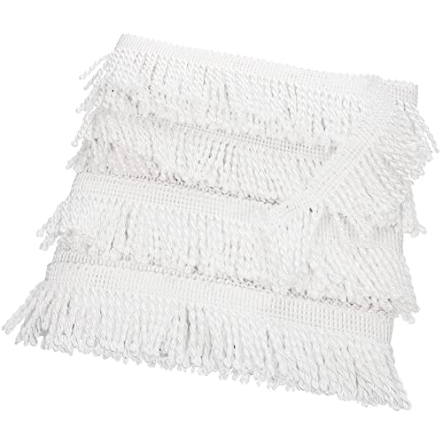 OSALADI 1 Rolle Vorhang Quasten Fransenbesatz für Diy Dekoration Weiß für Vorhänge und Kissen Kreative Bastelmaterialien für Elegantes Zuhause von OSALADI