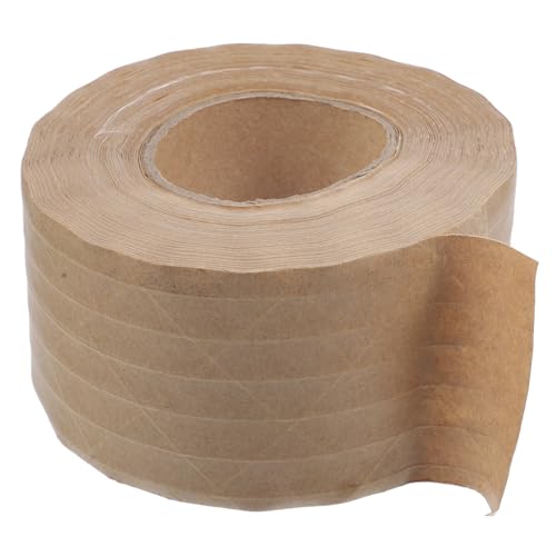 OSALADI 1 Rolle Wasseraktiviertes Kraftpapier Klebeband Schweres Paketband für Versand Beschreibbares Abdeckband für Kartonversiegelung und Strukturunterstützung von OSALADI
