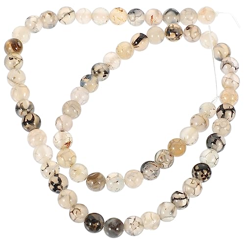 OSALADI 1 Saite Natürliche Drachenachat Perlen für Diy Schmuckherstellung Lose Glatte Steinperlen für Armbänder und Kreative Bastelprojekte pro Strang OSALADI 1 Saite Natürliche Drachenachat Perlen für Diy Schmuckherstellung Lose Glatte Steinperlen für Armbänder und Kreative Bastelprojekte pro Strang von OSALADI