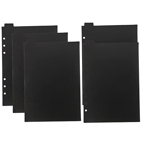 OSALADI 1 Satz A5 Schwarze Partition Teilen Der Registerkarten A5-papierteiler Bindelaschen Ordnerteiler Mit 6 Löchern Seitenteiler Mit Reitern Registerteiler Aus Kunststoff Pp 5 Stück OSALADI 1 Satz A5 Schwarze Partition Teilen Der Registerkarten A5-papierteiler Bindelaschen Ordnerteiler Mit 6 Löchern Seitenteiler Mit Reitern Registerteiler Aus Kunststoff Pp 5 Stück von OSALADI