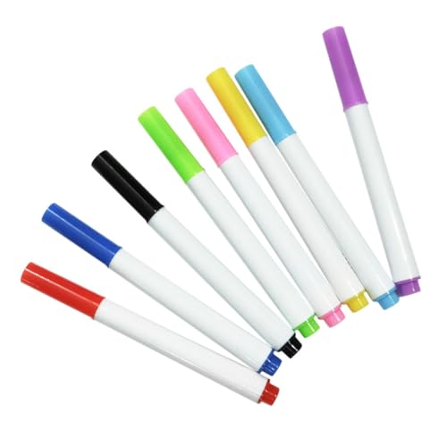 OSALADI 1 Satz Abwischbare Marker Für Whiteboard Wasserlösliche Filzstifte Für Zeichnungen Und Notizen Einfache Handhabung Und Wischbarkeit Leicht Und Tragbar 8 Stück OSALADI 1 Satz Abwischbare Marker Für Whiteboard Wasserlösliche Filzstifte Für Zeichnungen Und Notizen Einfache Handhabung Und Wischbarkeit Leicht Und Tragbar 8 Stück von OSALADI