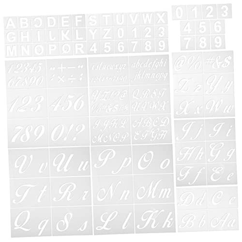 OSALADI 1 Satz Alphanumerische Vorlage Briefe Zeichenschablonen Für Große Alphabetschablonen Briefvorlage Alphabet Malvorlagen Nummer Schablone Malen Das Haustier OSALADI 1 Satz Alphanumerische Vorlage Briefe Zeichenschablonen Für Große Alphabetschablonen Briefvorlage Alphabet Malvorlagen Nummer Schablone Malen Das Haustier von OSALADI