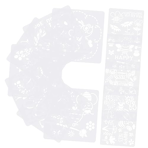 OSALADI 1 Satz Bienenschablonen Diy Schablonen Für Teenager Dekorative Malvorlagen Für Kreative Projekte Wiederverwendbar Für Scrapbooking Und Basteln 12blätter von OSALADI
