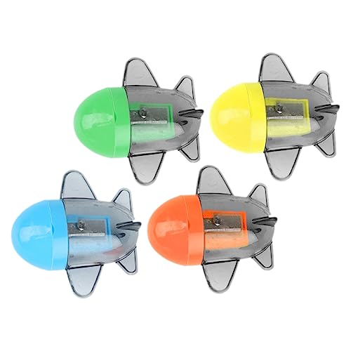 OSALADI 1 Satz Bleistiftspitzer Bleistifte Lustig Buntstiftspitzer Tragbar Anspitzer Bleistiftschärfer Flugzeug Vier Farbig Mini Bleistift Plastik Zufällige Farbe 4 Stück OSALADI 1 Satz Bleistiftspitzer Bleistifte Lustig Buntstiftspitzer Tragbar Anspitzer Bleistiftschärfer Flugzeug Vier Farbig Mini Bleistift Plastik Zufällige Farbe 4 Stück von OSALADI